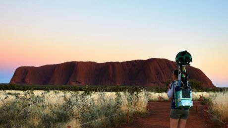 Lindsey Dixon, of Northern Territory Tourism, captured the Street View content at 
Uluru-Kata Tjuta National Park in ...