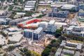 Aerial shot of Waterloo and South Sydney, where fashion houses are setting up home.