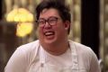 So close and yet so far: Bryan Zhu's smile will not fill MasterChef's kitchen again despite his mastering food.