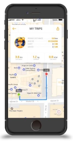 oBike is launching in Melbourne.