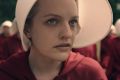 Elisabeth Moss as Offred in The Handmaid's Tale. 