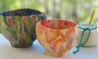 paper mache bowls