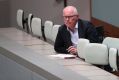 Veteran journalist Michael Gordon observes Question Time at Parliament House in Canberra. 