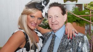 Geoffrey Edelsten has congratulated ex-wife Brynne on her 'engagement.' Pictured here together in November 2012.