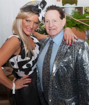 Geoffrey Edelsten has congratulated ex-wife Brynne on her 'engagement.' Pictured here together in November 2012.