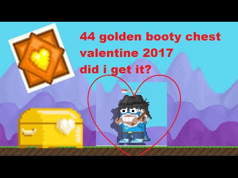 Growtopia Break 44 Golden Booty Chest 2017