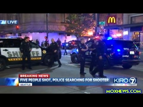 BREAKING! FIVE PEOPLE SHOT IN DOWN TOWN SEATTLE! SHOOTER STILL ON THE LOOSE!