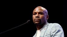 LAS VEGAS, NV - JUNE 02:  Boxer Floyd Mayweather Jr. speaks as he is inducted into the Southern Nevada Sports Hall of ...