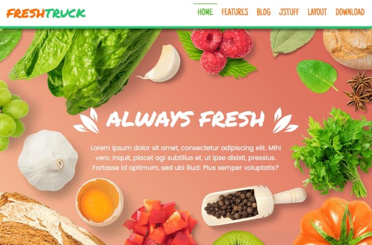 Joomla Template Fresh Truck by JoomlaXTC