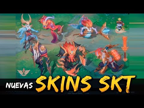 NUEVAS SKINS SKT T1 | ZAC, NAMI, EKKO, OLAF, SYNDRA, JHIN | NOTICIAS LOL