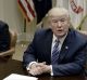 US President Donald Trump in the Roosevelt Room of the White House last week.