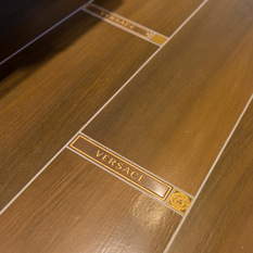  - Ensuite Versace floor tiles - Wood Flooring