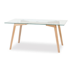  - Natural Similda Solid Oak 160x90cmcm Dining Table by Eugenia Minerva for TON - Dining Tables