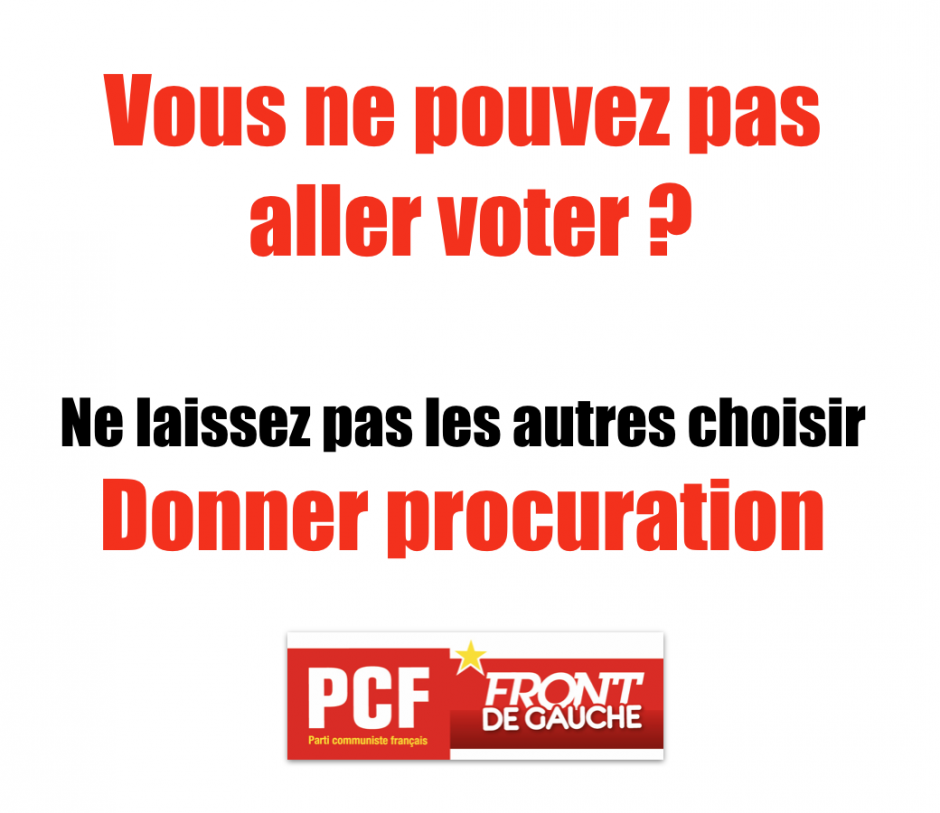 Vous ne pouvez pas aller voter, pensez à donner procuration ! 