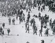 Police attack strikers on bloody Sunday