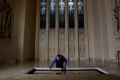 Opposition Leader Bill Shorten cleans the Tomb of the Unknown Australian Solider at the Australian War Memorial in ...