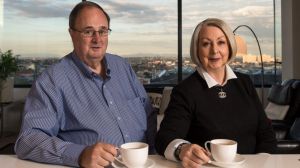 Jeff and Judi Parry have downsized to a smaller apartment in a retirement village in Carlton. Photo: PENNY STEPHENS. The ...