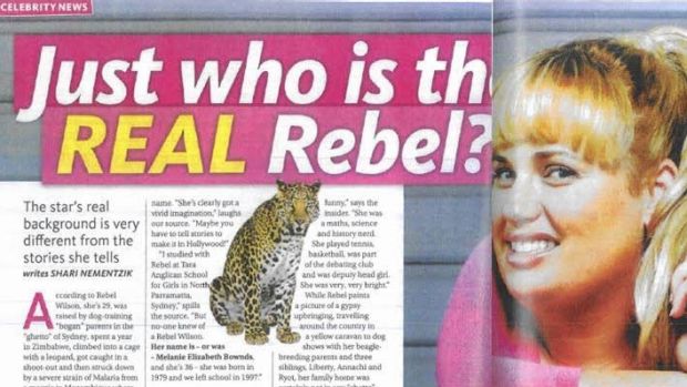 An excerpt from the Woman's Day article about Rebel Wilson.