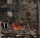 Fires continued to rage in the Grenfell Tower block in London well into the next day.