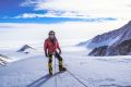 Melbourne-based adventurer Liam Suckling during his team's ascent of Antarctica's tallest mountain, Mount Vinson.