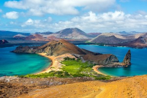 A view from Bartolome Island.