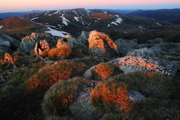 Mount Kosciuszko. The Australian Alps