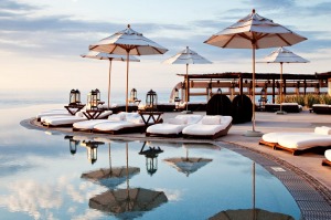 Drift into deep relaxation by the pool at Las Ventanas al Paraiso.