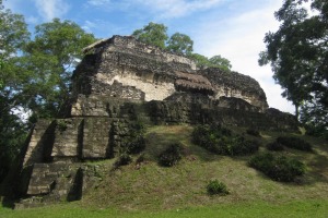 Maya ruin at Uaxactun.