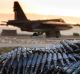 A load of ammunition is prepared to be loaded on to Russian war planes at Hemeimeem air base in Syria last year.