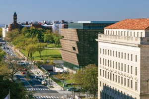 The striking architecture of the museum is a standout on the Mall in Washington.