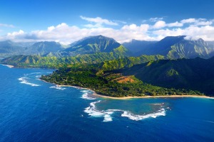 The spectacular Na Pali coast, Kauai, Hawaii.