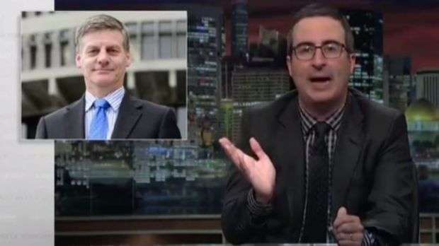 John Oliver called the New Zealand PM "the very poorest man's Daniel Craig".