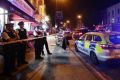 Police at Finsbury Park.
