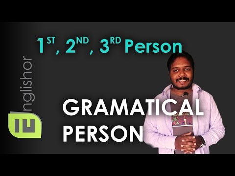 Grammatical Person (First Person, Second Person & Third Person) | English Grammar | Hindi