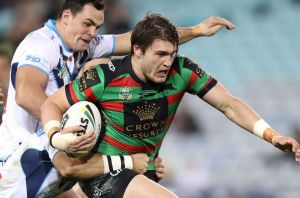 Code hopper: Angus Crichton of the Rabbitohs was a successful schoolboy rugby player.