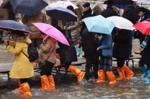 flooded St Mark's Square