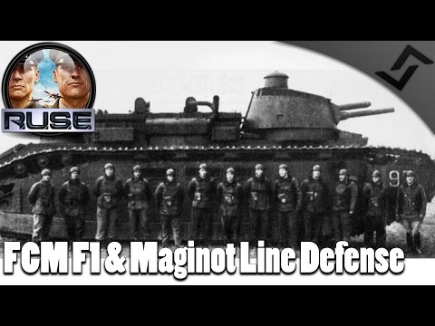 FCM F1 & Maginot Line Defense - R.U.S.E. Operations Gameplay 1vsAll French Defense