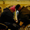 Dean and Chloe are homeless and sleep rough at Central Station, Sydney.       