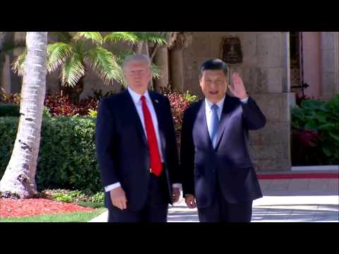 WATCH: President Trump And Chinese President Xi Jinping Tour Mar-a-Lago Grounds (FNN)