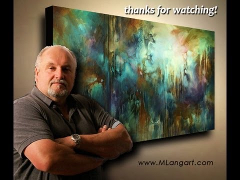 Abstract Art painting 'Edge of Dreams' Modern, contemporary, Mix Lang How to DEMO