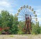 Abandoned ferris wheel in amusement park in Pripyat, Chernobyl.