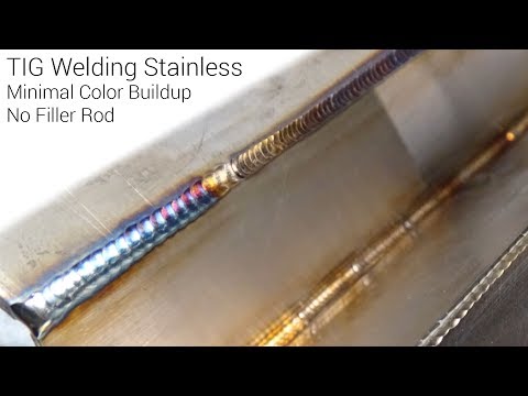 ⚡ TIG Welding Stainless Steel Without Filler Rod ⚡ Thin material, little to no coloring