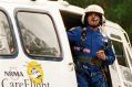 The CareFlight helicopter taking part in a rescue at Stanwell Tops in NSW.