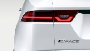 Jaguar has teased its 2018 E-Pace compact SUV.