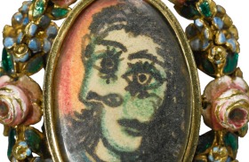 Pablo Picasso's Bague de Forme Ovale Portrait of Dora Maar estimated up to $800,000. 