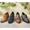 Hand-stitched Leather and Suede Brogues