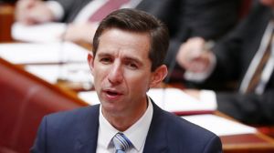 Education Minister Simon Birmingham was smiling on Friday after successfully negotiating the passage of the government's ...