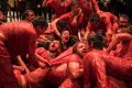 Participants during the performance of Hermann Nitsch's 150.Action, during Dark Mofo in Hobart.