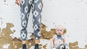  Carlie Ballard's Baby range uses the same organic hand-woven cotton as her womenswear line.