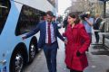 Premier Gladys Berejiklian is a regular bus commuter.